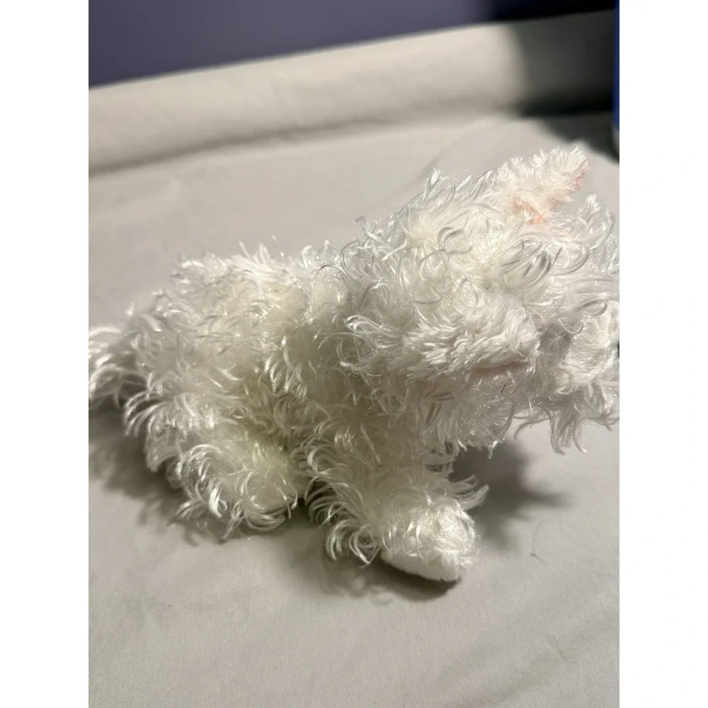 Ganz Webkinz Lil' White Terrier Stuffed Animal Soft Plush Great Condition